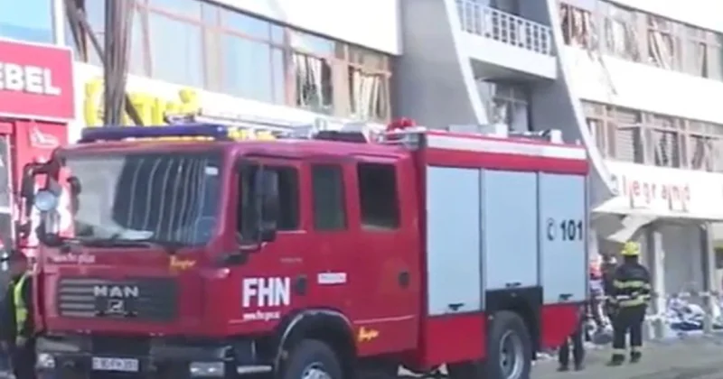 Взрыв в бизнес центре в Баку