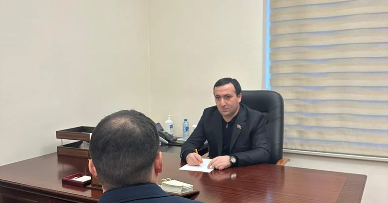 Mahir Süleymanlı Milli Məclisdə vətəndaşlarla görüşdü FOTO