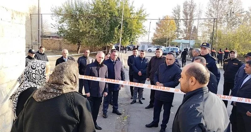 İcra başçısı həmin binaya getdi FOTOLAR