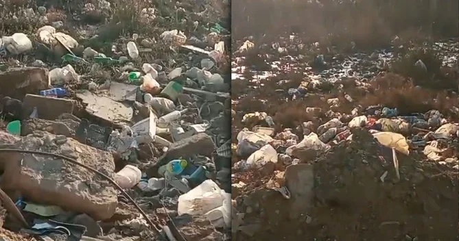 Qaradağda yaşayış məhəlləsi zibilliyə çevrilib Sakinlər narazıdır