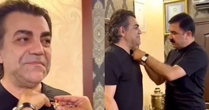 İbad Hüseynov EDHO nun aktyoruna Xarıbülbül sancağı hədiyyə etdi