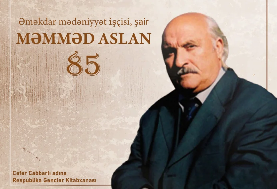 Tanınmış şair Məmməd Aslana həsr olunmuş virtual kitab sərgisi hazırlanıb AZƏRTAC