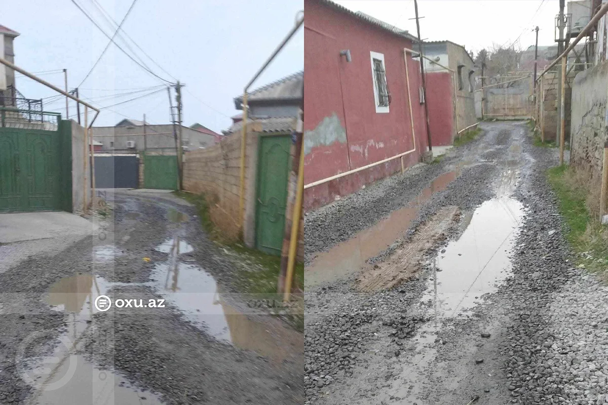 Sumqayıt sakinlərindən ŞİKAYƏT: Yollarımız bərbad vəziyyətdədir