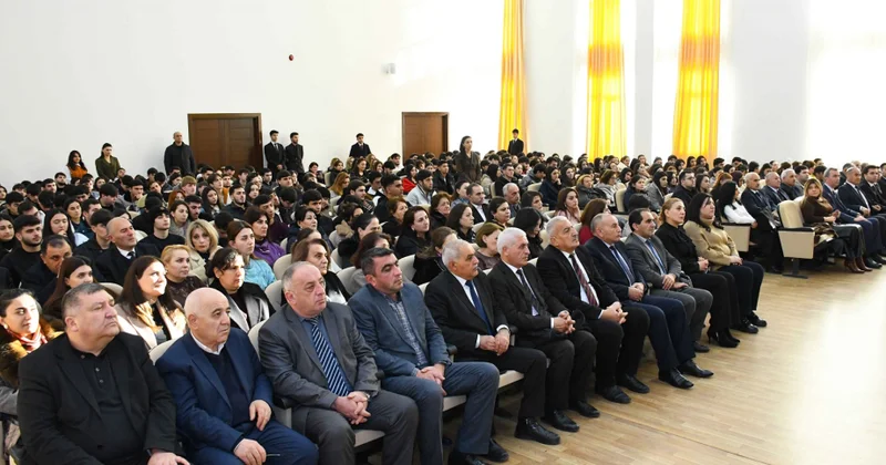 ADAU da Xalq şairi Bəxtiyar Vahabzadənin anadan olmasının 100 illik yubileyi qeyd edilib