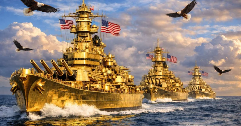 Золотой линкор Трампа имени Трампа горячая тема