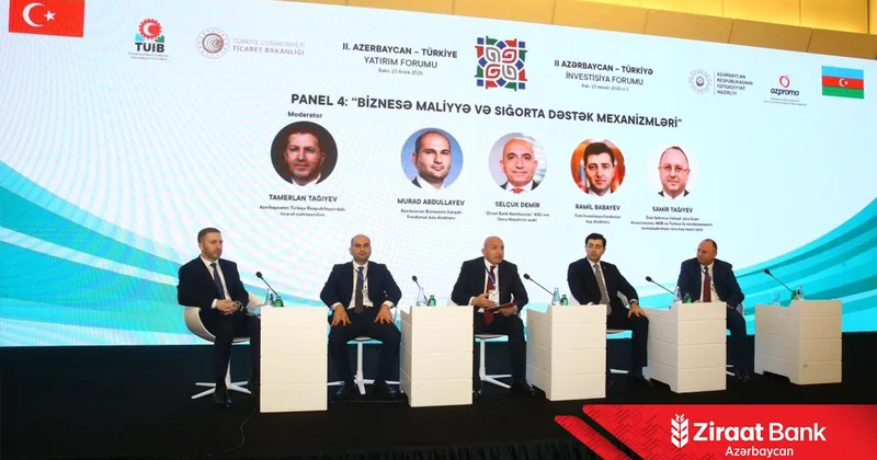 Ziraat Bank Azərbaycan II Azərbaycan Türkiyə İnvestisiya Forumunun baş sponsorlarından biri oldu FOTOLAR