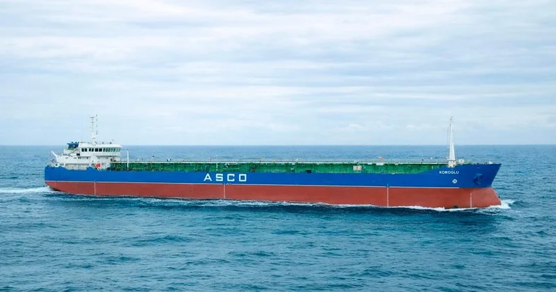 Танкер Кёроглу после ремонта отправился в Туркменистан