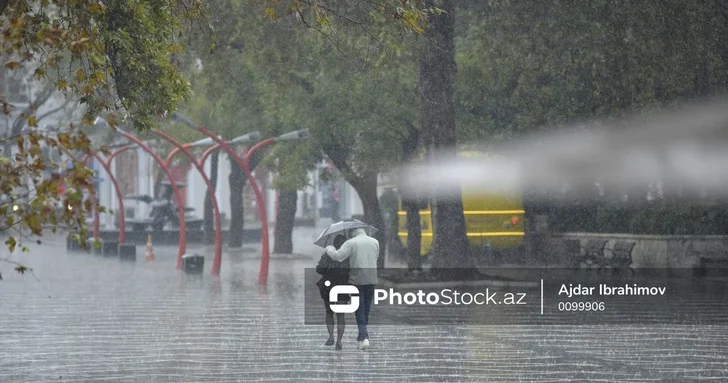 Погода в Баку и на Абшероне 25 декабря: дождь и усиление ветра