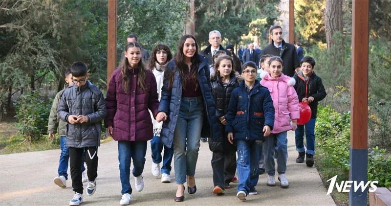 Лейла Алиева приняла участие в мероприятии для детей в Центральном ботаническом саду ФОТО