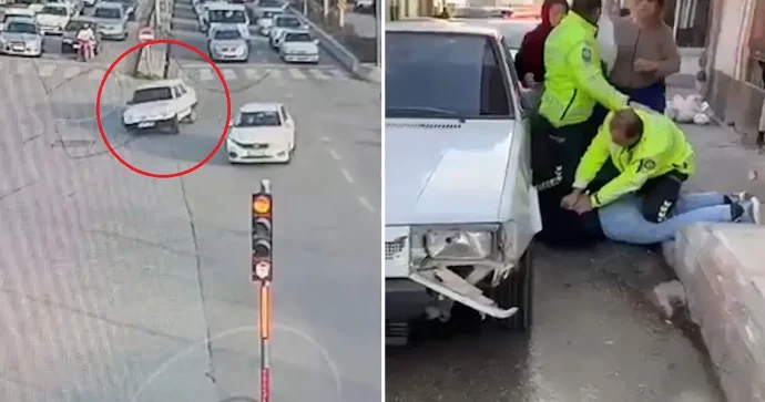 Polisdən qaçan vəsiqəsiz sürücü film kimi şou göstərdi Ağır cəzalar kəsildi VİDEO