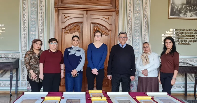 Amerikalı alim Əlyazmalar İnstitutunun qonağı olub