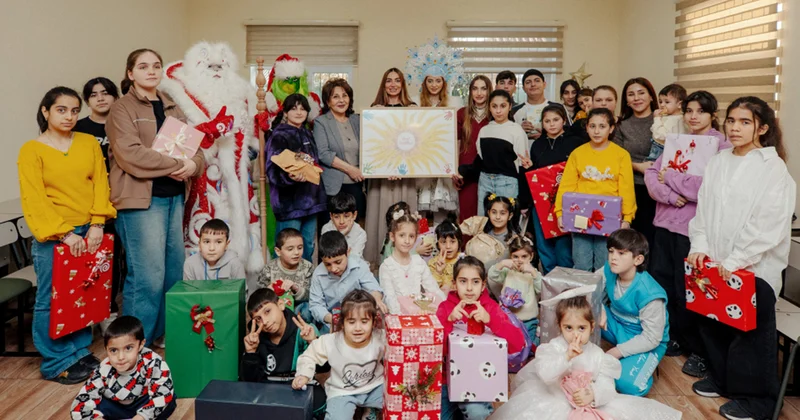 Əliyevalar “Təmiz Dünya” sığınacağında Fotolar