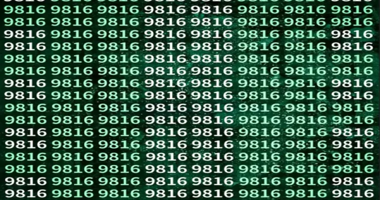 Yalnız qartal gözlü insanlar 9876 rəqəmini 15 saniyədə tapa bilərlər