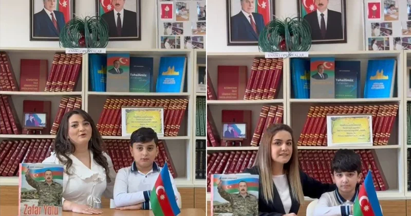 Məktəblilər ölkə başçısına təbrik ünvanlayıb