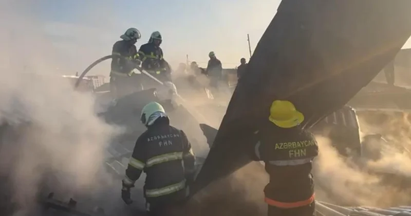 Alatavada yanğın oldu Video