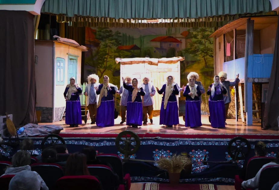 Qusar Dövlət Ləzgi Dram Teatrı Sədəf tamaşasını teatrsevərlərə təqdim edib AZƏRTAC