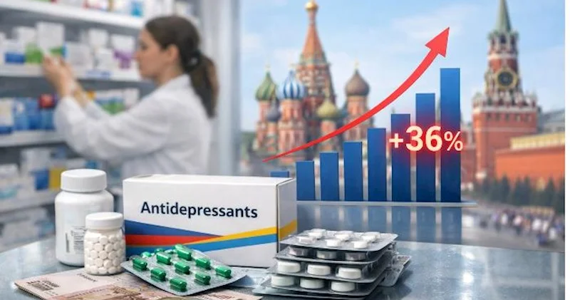 Rusiyada antidepressant satışları kəskin artıb Xərclər bir ildə 36% yüksəlib
