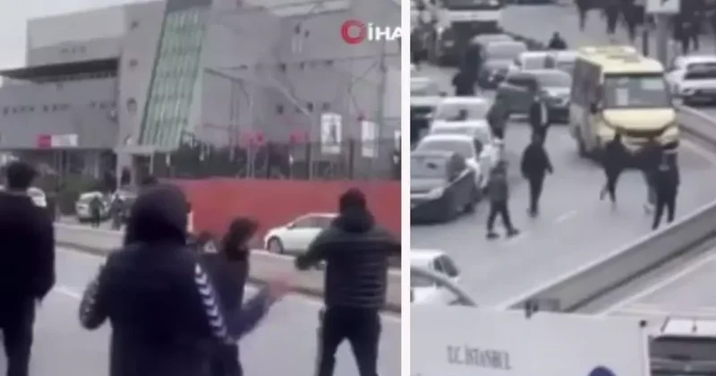 İstanbulda qalmaqal: Oyun bitdi, stadion ətrafı qarışdı VİDEO