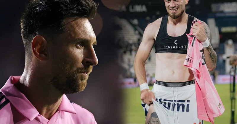 Budunda Messinini tatusunu gəzdirirdi, meydanda üz üzə gəldi FOTO