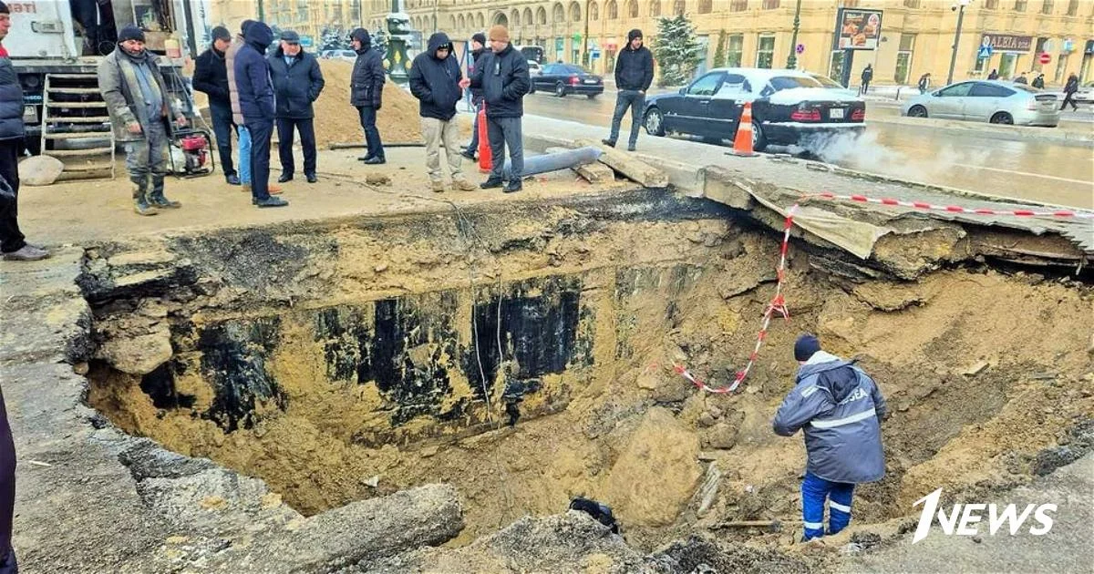 На обрушившейся дороге временно ограничено движение транспорта ФОТО