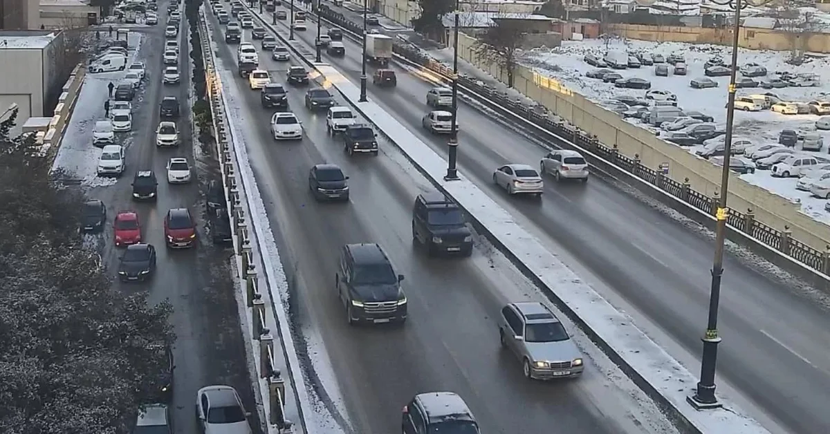 Bakıda bu yollarda sıxlıq var SİYAHI