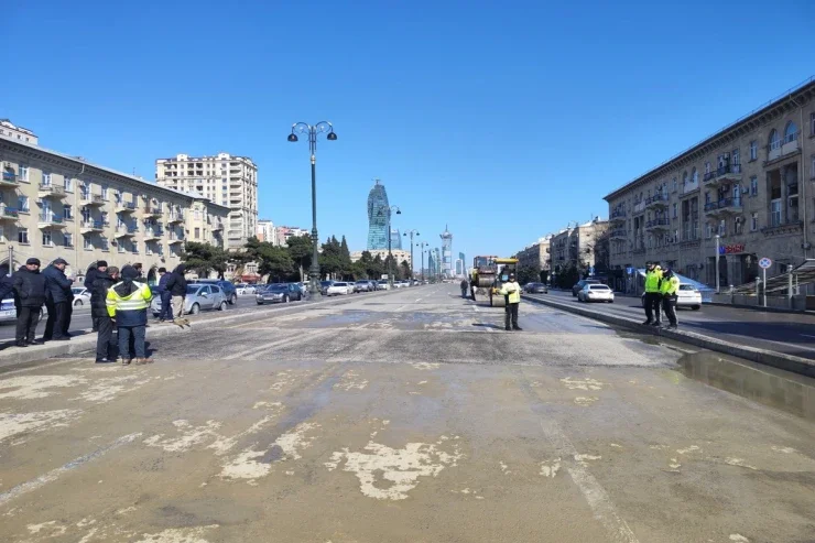 Təmirə bağlanan Heydər Əliyev prospekti AÇILDI