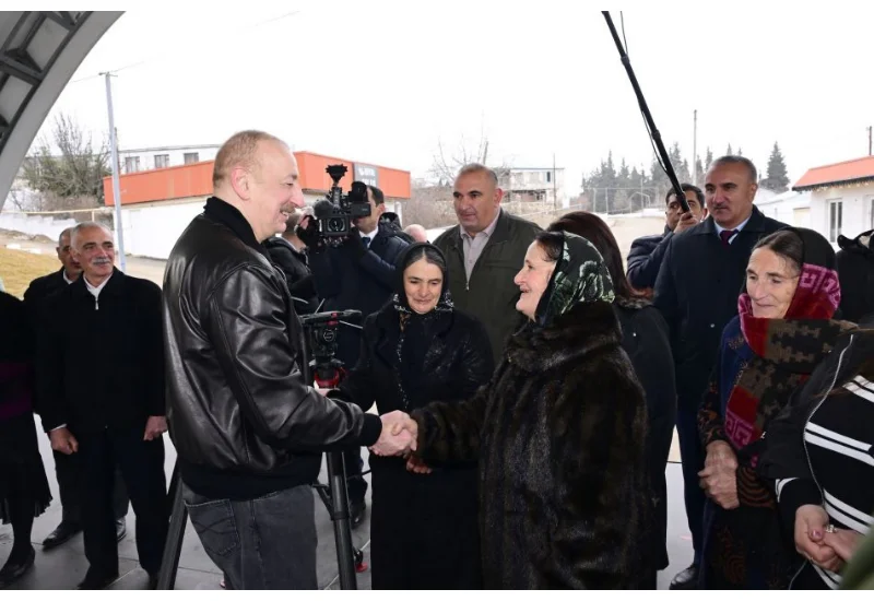 Искренняя беседа Президента Ильхама Алиева с жителями Баллыджа ВИДЕО