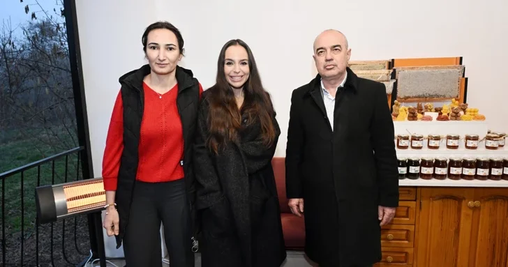 Лейла Алиева побывала в гостях у семьи пчеловода в Губе