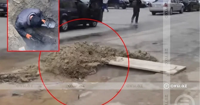 Mehdiabadda günlərdir içməli su kanalizasiyaya axır, məsul qurum isə tapılmır