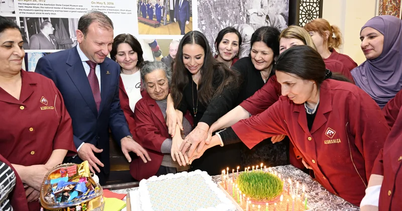 Leyla Əliyeva arıçı ailəsində qonaq olub, xalça kəsim mərasimində iştirak edib FOTOLAR