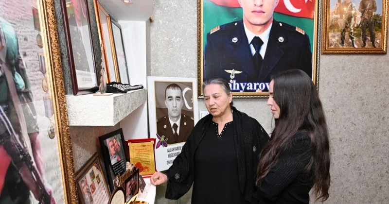 Leyla Əliyeva Vətən Müharibəsi Qəhrəmanı Şahin Allahyarovun ailəsini ziyarət edib