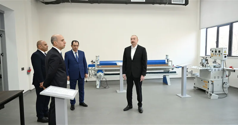 Президент Ильхам Алиев принял участие в открытии Лянкяранского государственного центра профессионального образования ФОТО