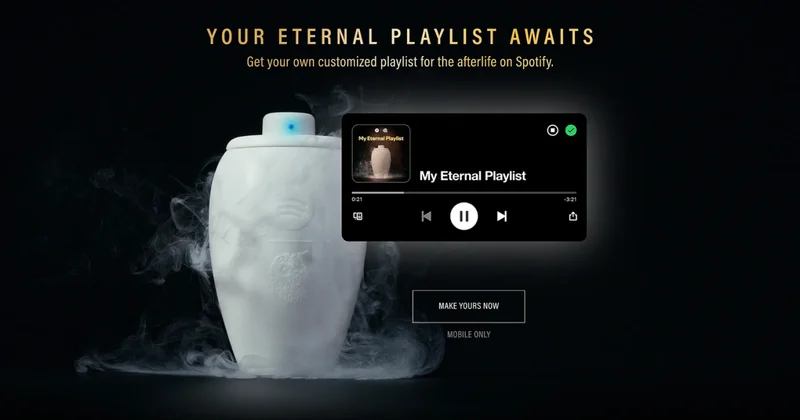 Spotify выпустил Bluetooth колонку в виде урны для праха