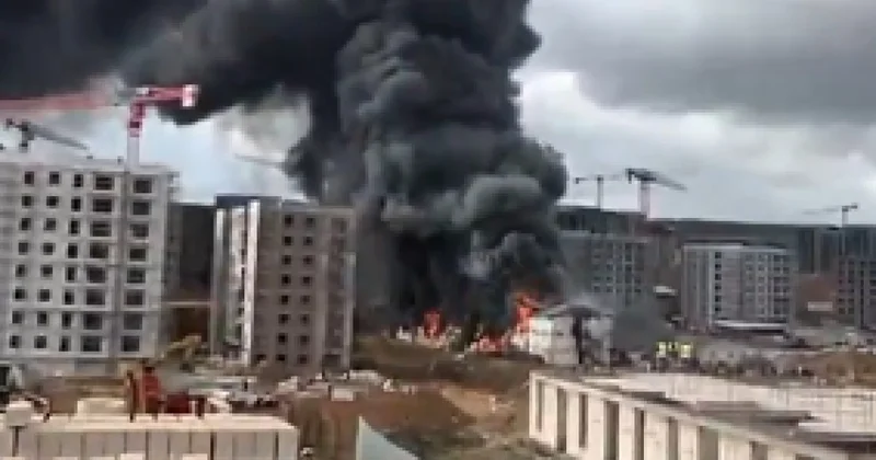 Крупный пожар в Стамбуле видео