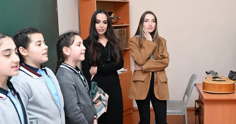 Leyla və Alena Əliyevalar Qubada FOTOLAR