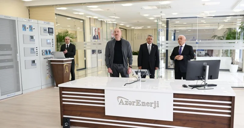 İlham Əliyev Azərenerji nin Batareya Saxlancı Mərkəzinin açılışını edib