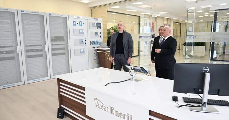 Prezident “Abşeron” Batareya Enerji Saxlanc Mərkəzinin açılışında FOTO
