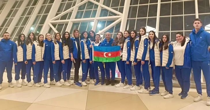 Сборная Азербайджана по волейболу (U 18) отправилась в Испанию на отборочный турнир ЕВРО 2026