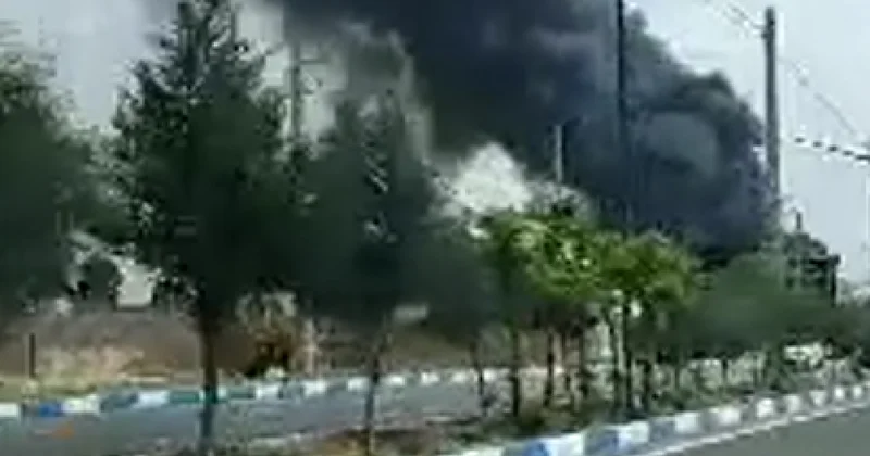 Крупный пожар в Тегеране видео