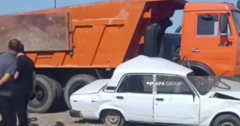 Тяжелое ДТП в Агджабеди, есть погибший и пострадавшие