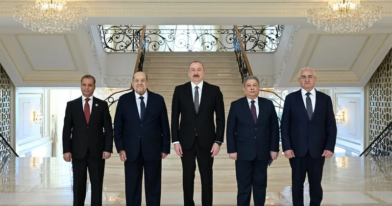 Президент Ильхам Алиев принял председателя Сената Египта