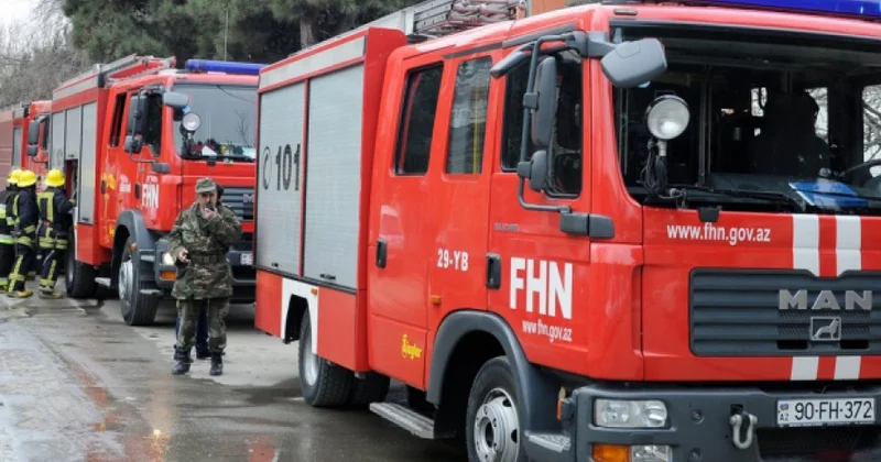 Corat qəsəbəsində yanğın baş verib
