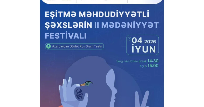 Eşitmə Məhdudiyyətli Şəxslərin II Mədəniyyət Festivalı keçiriləcək
