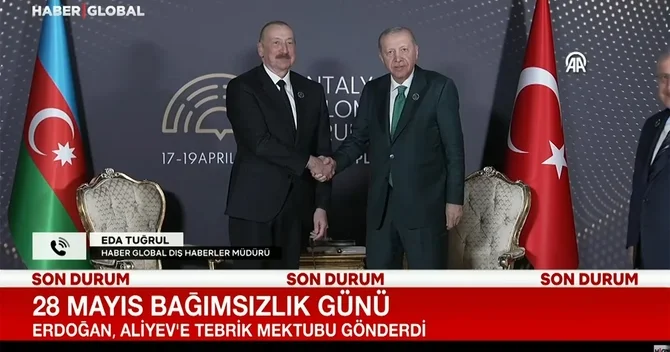 Haber Global : Rəcəb Tayyib Ərdoğandan İlham Əliyevə qardaşlıq mesajı