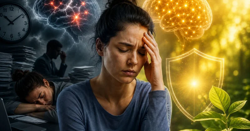 Tükənmə sindromu və xroniki yorğunluq: stress beyninizi necə yorur və yüksəkdozalı vitamin C niyə vacibdir?