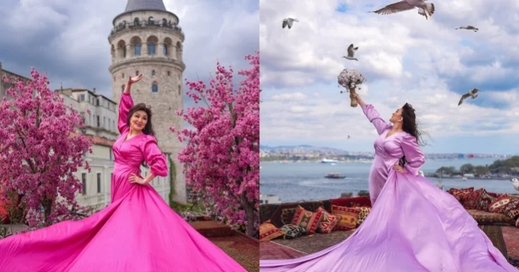Nazpəri Dostəliyeva İstanbulda fotosessiya etdirdi