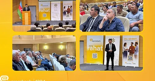 Expressbank Yevlaxda sahibkarlar üçün təlim keçirdi