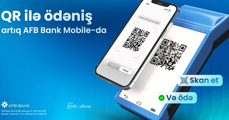 AFB Bank da QR kod ilə ödəniş imkanı istifadəyə verildi
