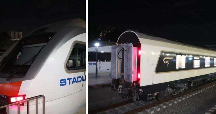 Bakı Tbilisi Bakı marşrutu üzrə ilk sərnişin qatarı yola düşdü FOTOLAR