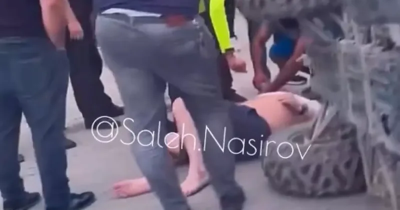 В Баку водитель перевернул квадроцикл ВИДЕО